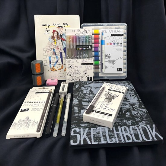 Подарочный набор для художника - графика SKETCH&ART-02 (12 предметов) ГРАФИКА 02