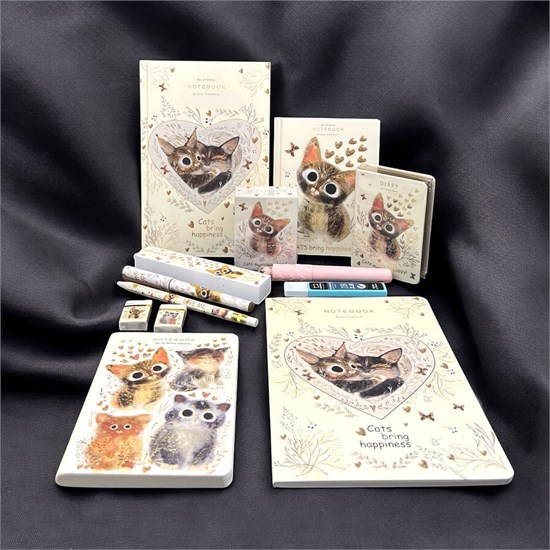 Подарочный набор коллеге «Модный офис — Милые Котики» ОФИС 04