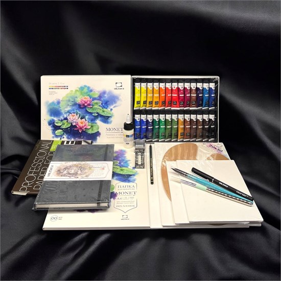 Художественный набор "MОНЕ", рисование акварелью АКВАРЕЛЬ 01