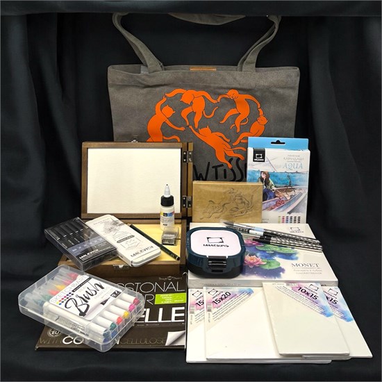 Художественный набор «Рыжие коты, с мини-этюдником», рисование акварелью АКВАРЕЛЬ 02