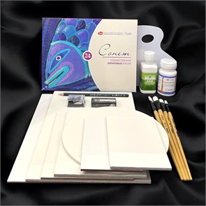 Художественный набор «АКРИЛ - ПРОФИ», рисование акрилом АКРИЛ 07